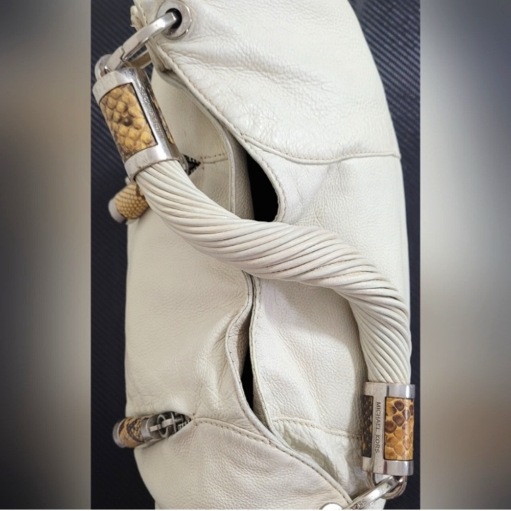 MICHAEL KORS Collection Tonne Leather Large Hobo Bag In EUC - Picture 9 of 13